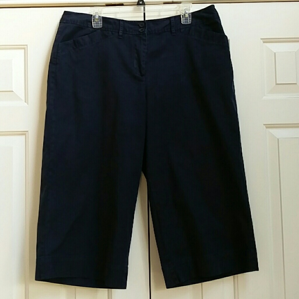 Lane Bryant Navy Capris